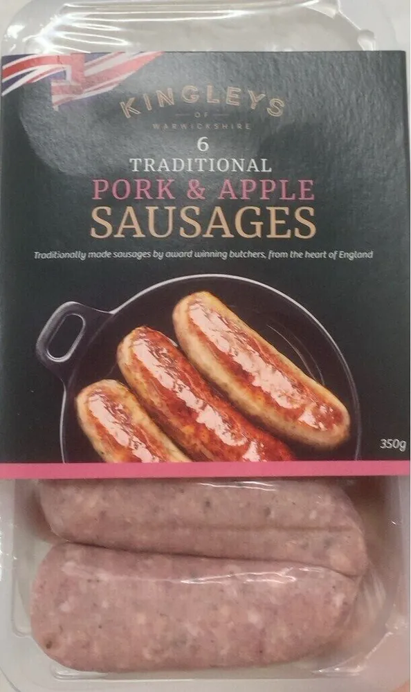 Traditional pork & apple sausages