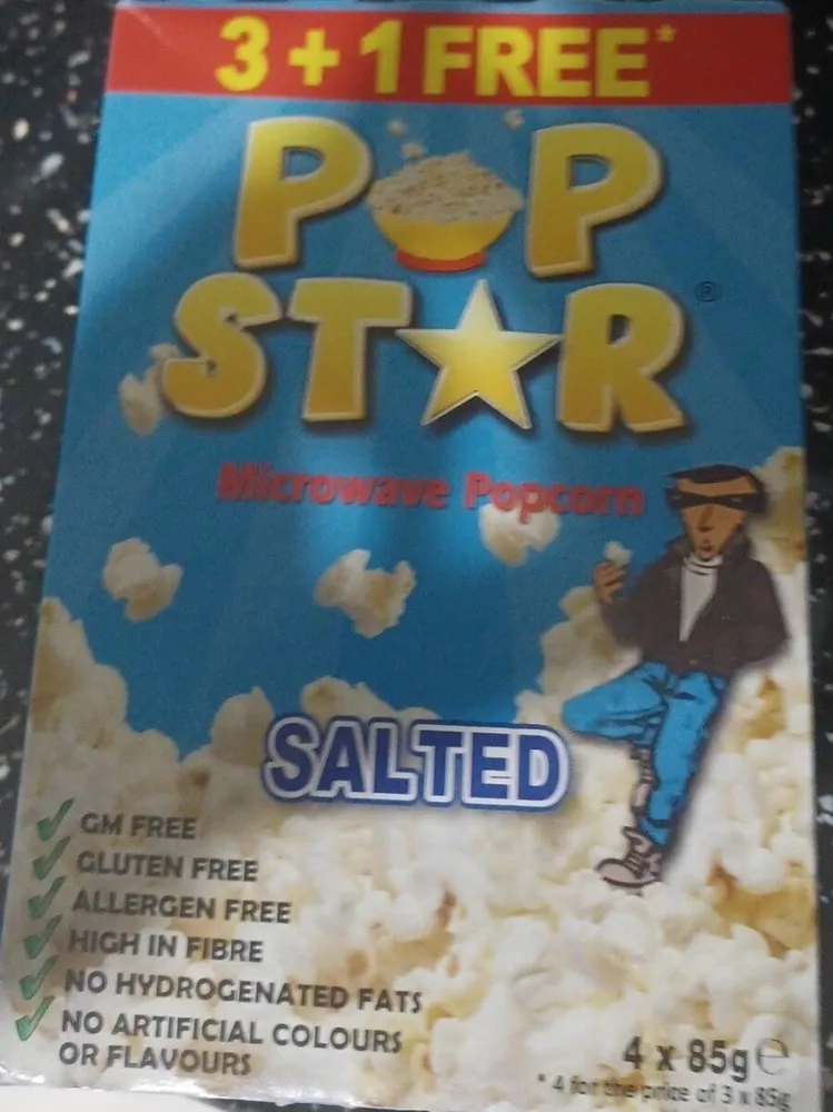 Salted popcorn