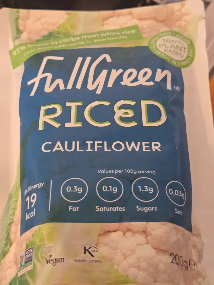 Swap Rice & Grains for reduced carb Riced Veggies
