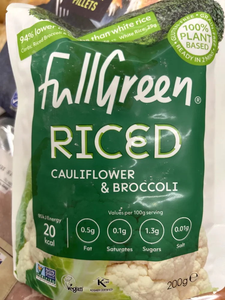 Riced cauliflower & broccoli