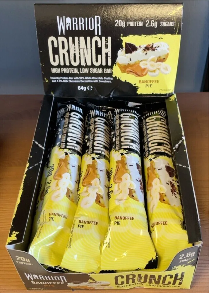 Crunch high protein, low sugar bar, banoffee pie
