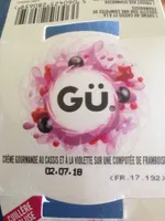 Crème gourmande cassis