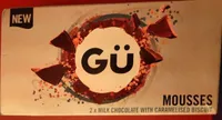 GÜ Milk chocolate mousse with caramelised biscuits