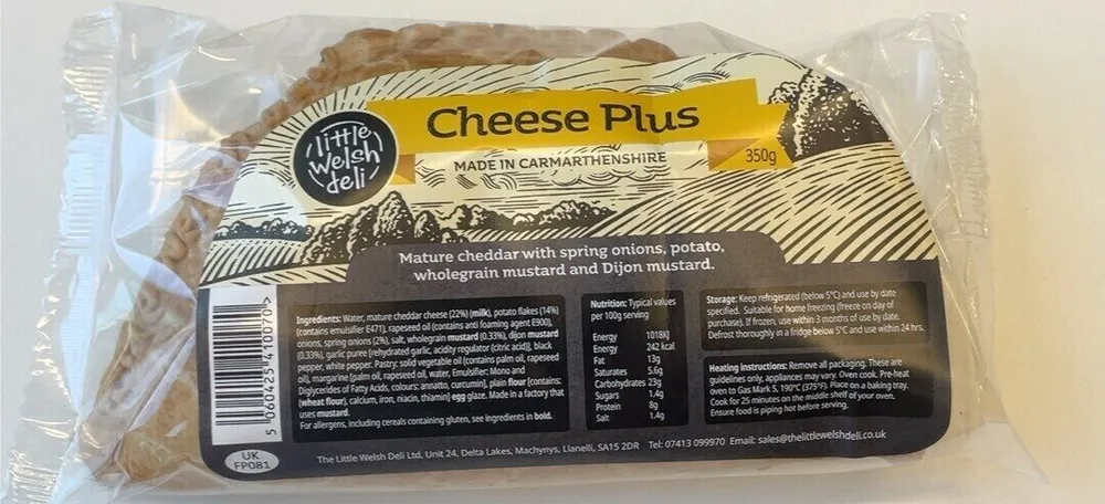 Cheese plus pasty