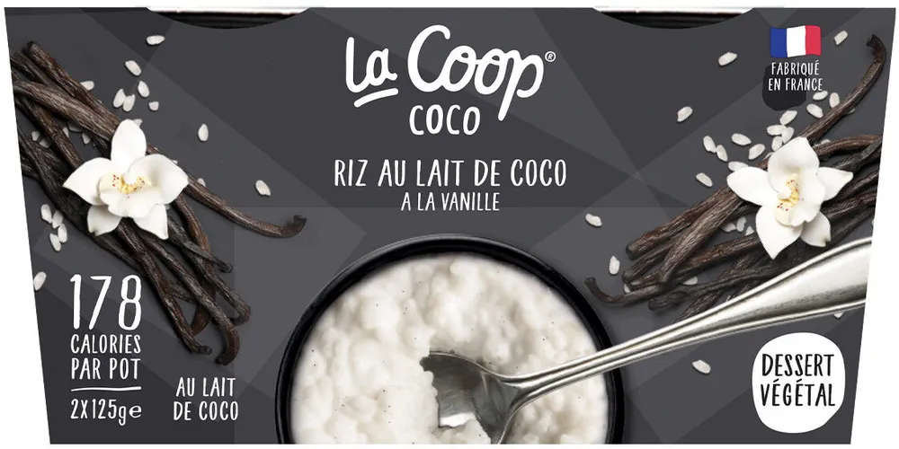 Riz au lait de coco vegetal 2x125g