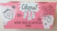 Dessert Végétal au Lait de Coco Fraise