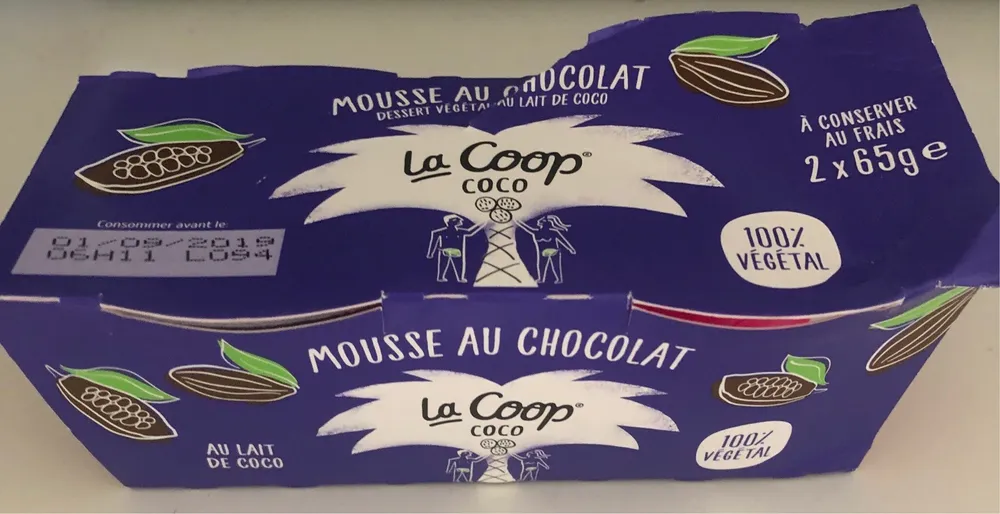 Mousse au chocolat vegetale
