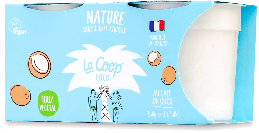 La Coop coco nature 2x100g