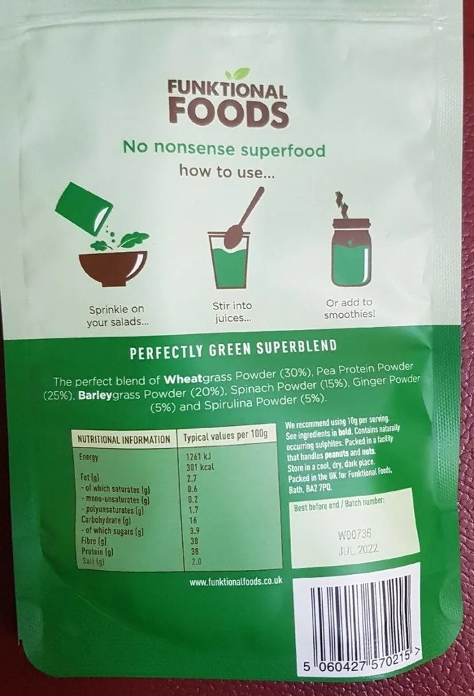Green super blend powder