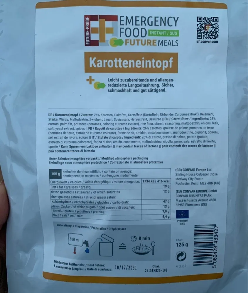 Emergency food
