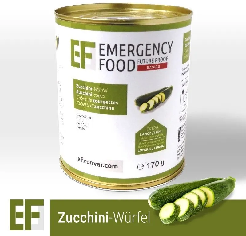 Zucciniwürfel (gefriergetrocknet)