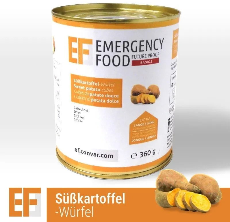Süßkartoffelwürfel (gefriergetrocknet)