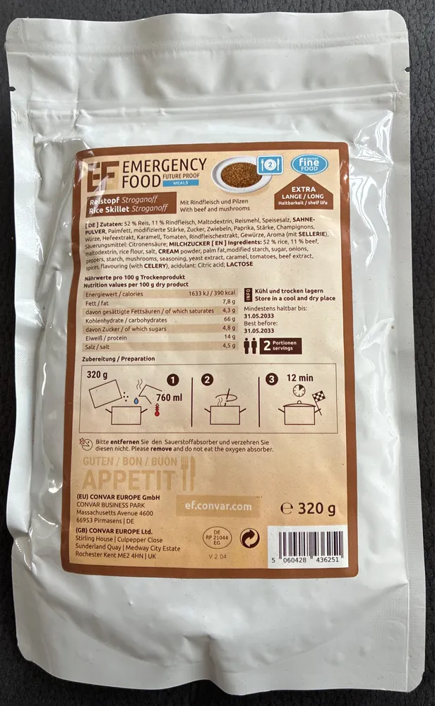 EF Reistopf Stroganoff