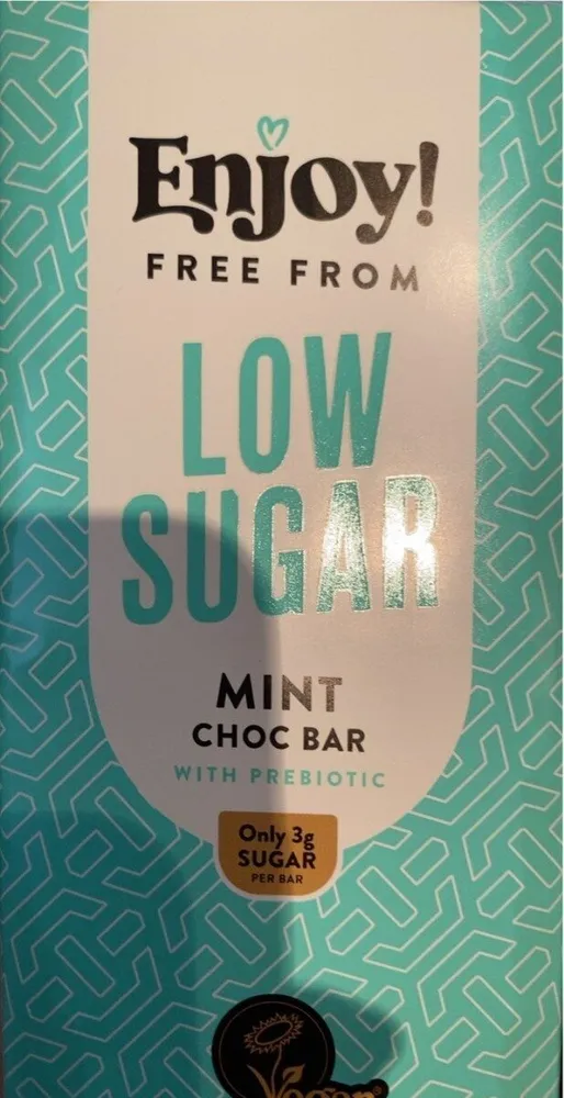 Low sugar mint choc bar