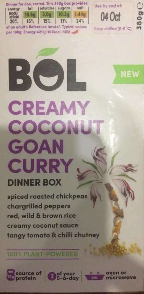 Creamy coconut goan curry