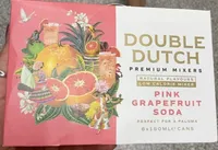 Pink grapefruit soda