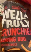 Crunchies Banging BBQ Vegan Baked Corn Snacks