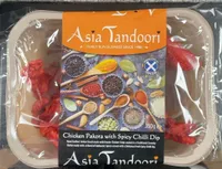 Chicken pakora with dip