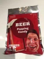 Gourmet beer popping candy