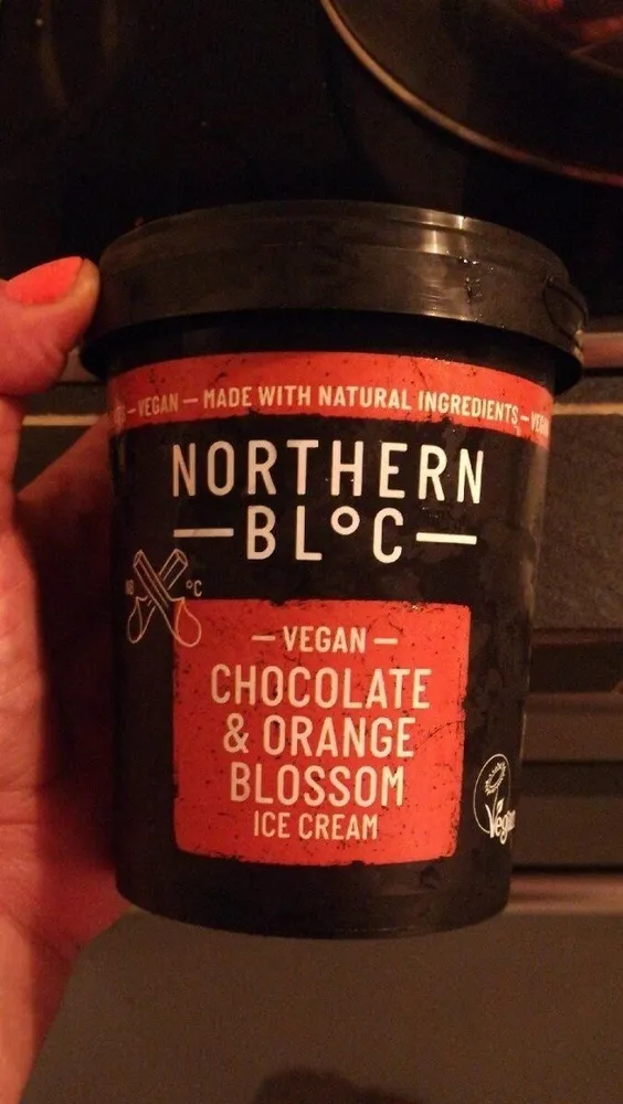 Chocolate & orange blossom ice cream