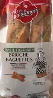 Brioche baguettes multigrain
