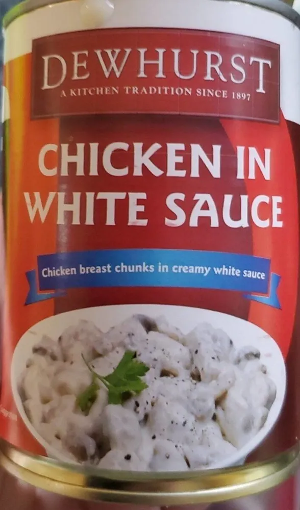 Chicken in white sauce