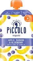 Piccolo Organic Apple, Banana & Blueberry 4 Months+