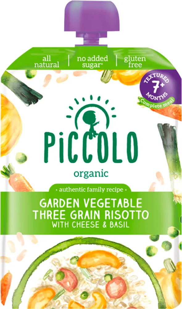 Organic Garden Vegetables Three Grain Risotto