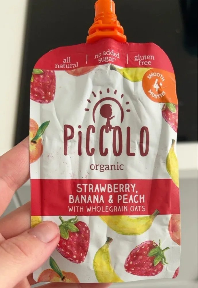 Banana strawberry & Peach