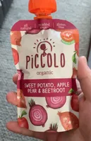 Sweet potato,apple,pear,beetroot