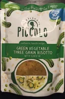 Green vegetable three grain risotto