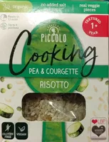 Pea and courgette risotto