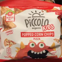 Popped corn chips