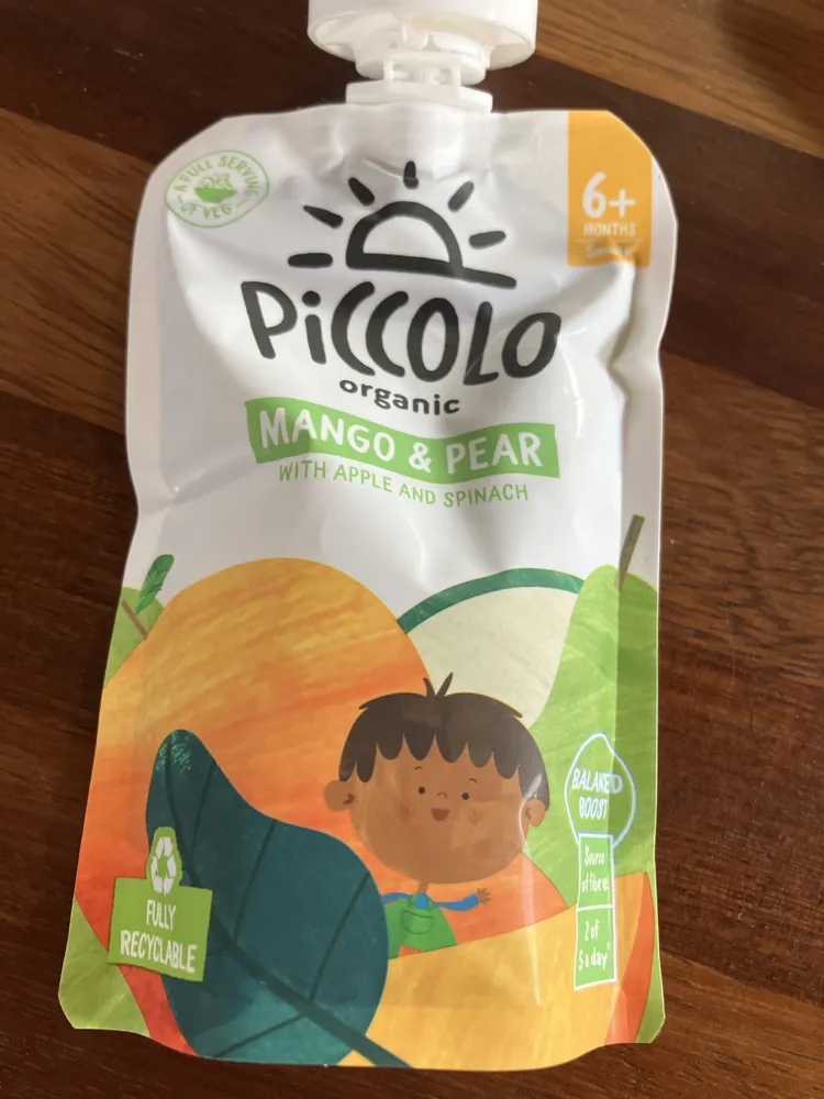 Organic Mango & Pear with Apple and Spinach