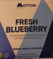 Vegan fresh blueberry protein powder