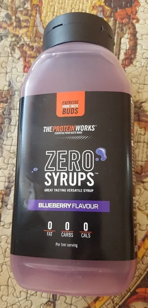 Zero syrups blueberry flavour