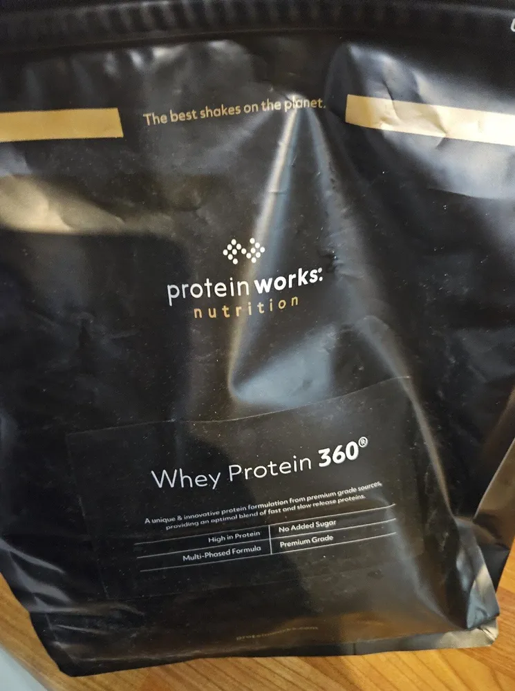 Banana milkshake whey protein 360