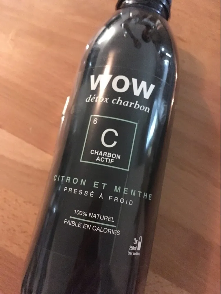 Détox Charbon citron et menthe