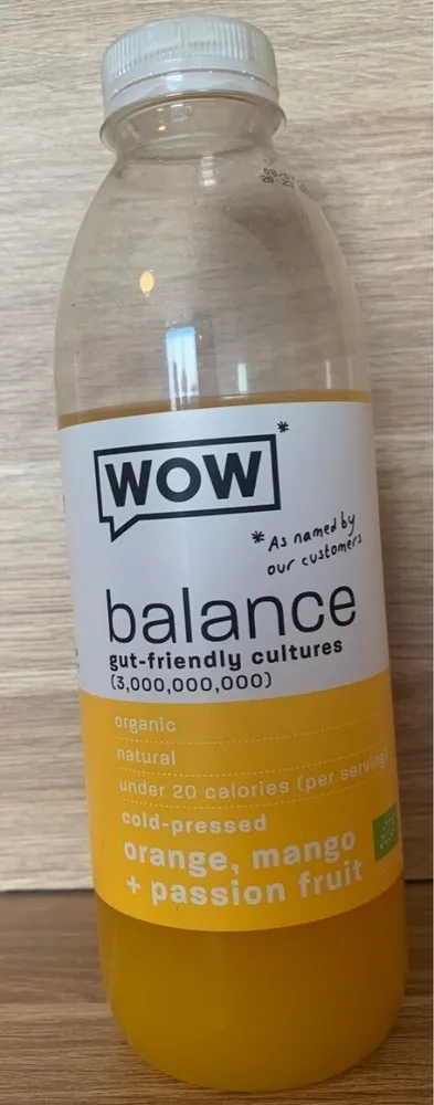 WOW orange, mango + passion fruit