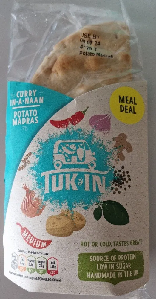 Curry In A Naan - Potato Madras
