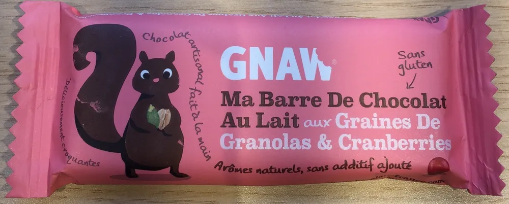 Ma Barre de Chocolat Au Lait