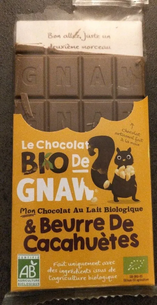 Chocolat lait et beurre de cacahuètes