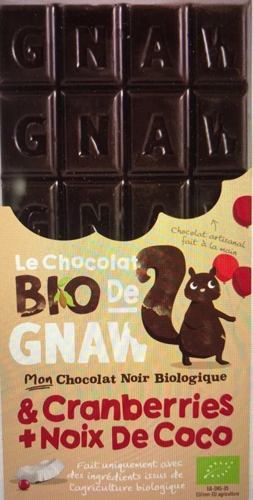 Chocolat Bio de Gnaw