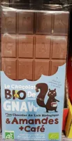 Le chocolat bio de gnaw amande et café