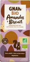 Chocolat au lait amandes et biscuit bio