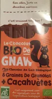 Chocolat Bio de Gnaw Granola Cacahuètes