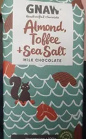 Gnaw almond, toffee ans sea salut chocolat au lait