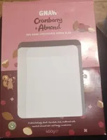 Cranberry and Almond dark chocolate super slab