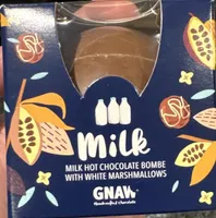 Milk Hot Chocolate Bombe With White Marshmallows