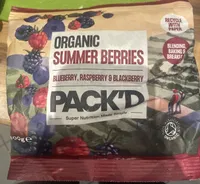 Organic Summer Berries Blueberry, Raspberry & Blackberry